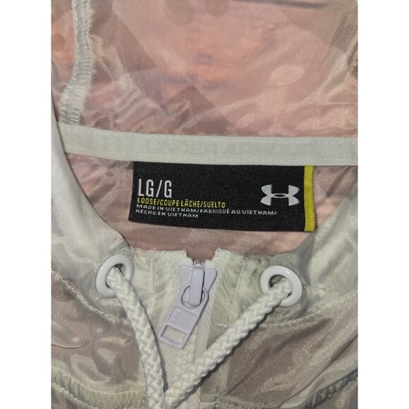 Under Armour Mens Loose Fit Windbreaker Hoodie Large Nylon - Picture 4 of 11